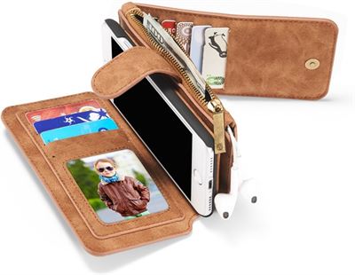Verbazingwekkend Leergadgets iPhone 7 Plus / 8 Plus Leren portemonnee hoesje met CX-34