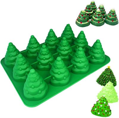 Silikomart Multifunctionele Siliconen Cake en Muffinvorm - Kerstboomjes - Gebakjes voor Kerst - Winter Muffins bakvorm kopen? | Kieskeurig.nl | helpt je kiezen