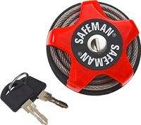 Safeman - Sterk multifunctioneel kabelslot voor sport materiaal - Rood