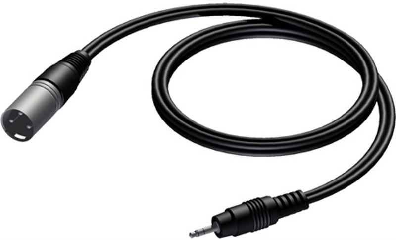 Procab CAB714 XLR 3-pin mannelijk - JACK 3.5 mm stereo kabel 3 meter