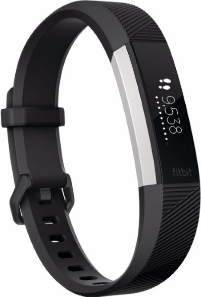 Fitbit Alta HR zwart, roestvrijstaal / S