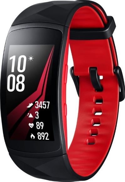 Samsung Gear Fit2 Pro zwart, rood / S
