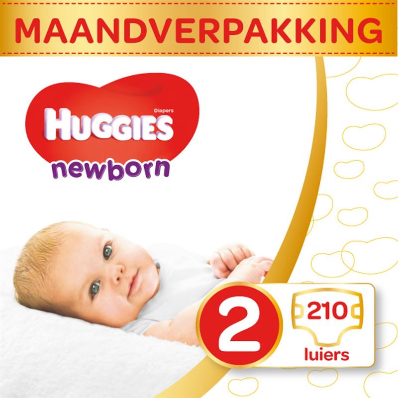 Huggies Ultra Comfort Newborn Maat 2 - 3 tot 6 kg - Maandbox - 210 stuks Nieuwe Newborn luiers met zachte kussentjes die direct het vocht absorberen (overig) kopen? | Kieskeurig.nl | helpt je kiezen