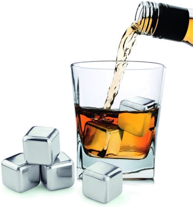 AA Commerce Whiskey Stones Ijsblokken - RVS Wiskey Stenen - Whisky Ijsblokjes Ice Koelstenen Stijlvol en trendy kopen? | Kieskeurig.nl | helpt je kiezen