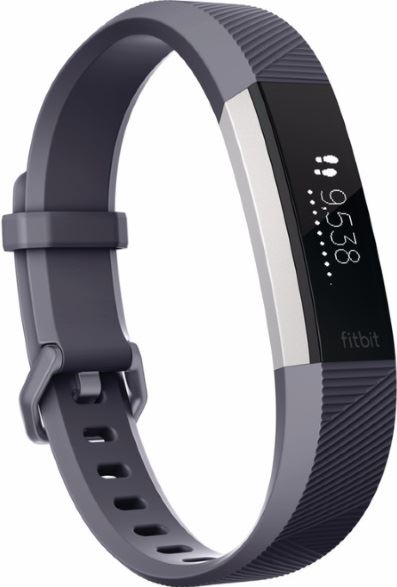 Fitbit Alta HR grijs, roestvrijstaal / S