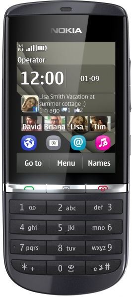 Nokia Asha 300 zwart