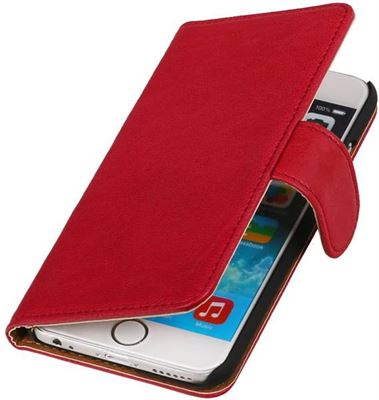 Lederen Leder Cover Case Wallet Hoesje, Iphone 6 Plus Hoesje Bookcase