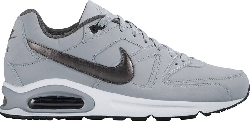 Nike Air Max Command Leather Sneakers Heren - Wolf Grey/Mtlc Dark Grey-Black