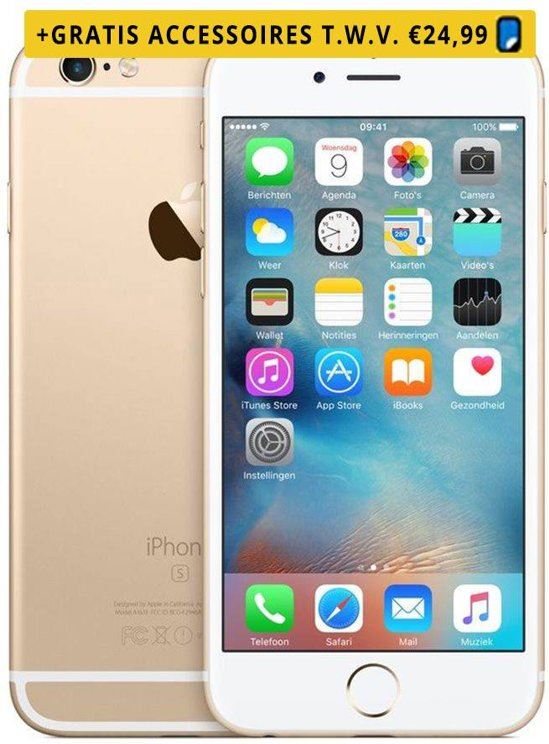 Apple Green Mobile Refurbished iPhone 6S Kleur: Goud Opslagcapaciteit: 16GB Kwaliteit: Zeer goed