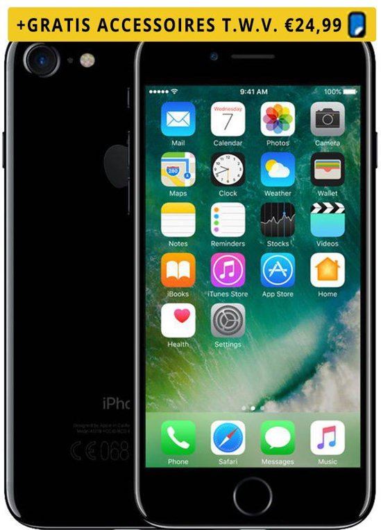 Apple Green Mobile Refurbished iPhone 7 Kleur: Glanzend zwart Opslagcapaciteit: 32 GB Kwaliteit: Goed