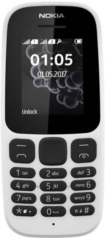 Nokia 105 DS 0,008 GB / wit / (dualsim)