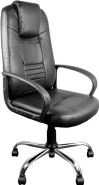 Kangaro verstelbare luxe executive bureaustoel zwart