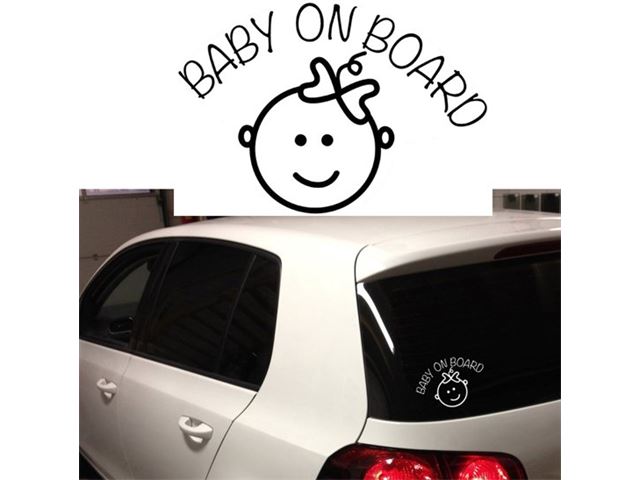 adelaar Vertrek marge Familiestickers Baby on board girl autosticker | Prijzen vergelijken |  Kieskeurig.nl