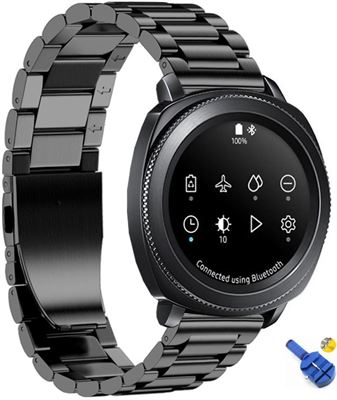 Uitstralen Smelten Zwijgend AA Commerce RVS Horloge Band Voor Samsung Gear Sport - Watchband - Strap  Armband - Metalen Armband - Zwart elektronica (overig) kopen? |  Kieskeurig.nl | helpt je kiezen