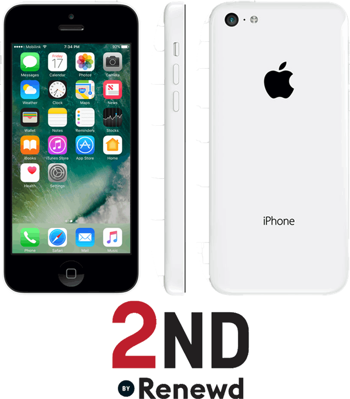 Renewd Apple iPhone 5C refurbished door 2ND - 16GB Wit 16 GB / wit / refurbished