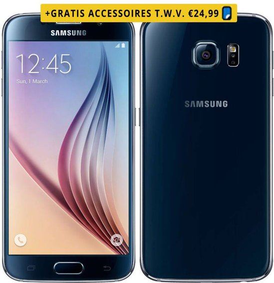 Samsung Green Mobile Refurbished Galaxy S6 Kleur: Zwart Opslagcapaciteit: 32 GB Kwaliteit: Als nieuw