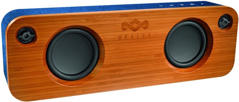 The House of Marley Get Together Bluetooth blauw, hout