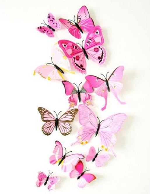 Westers Sneeuwstorm Mauve 12 stuks licht roze 3D vlinders / Vlinders Muursticker / Muurdecoratie Voor  Kinderkamer / Babykamer / Slaapkamer - Vlinder Sticker licht roze wonen  (overig) kopen? | Kieskeurig.nl | helpt je kiezen