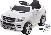 vidaXL Speelauto Mercedes Benz ML350 wit 6 V met afstandsbediening