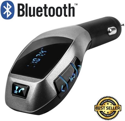 SKM Bluetooth FM Transmitter MP3 Carkit Bluetooth / Draadloze Bluetooth Handsfree Transmitter Carkit / USB Autolader /