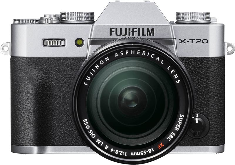 Fujifilm X T20 + XF 18-55mm F 2.8-4 R LM OIS zwart, zilver