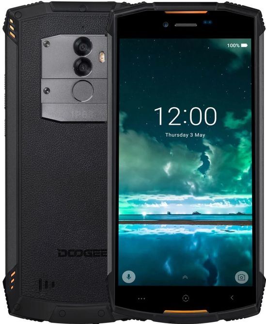 DOOGEE S55 robuuste outdoor smartphone 4+64GB - zwart/oranje