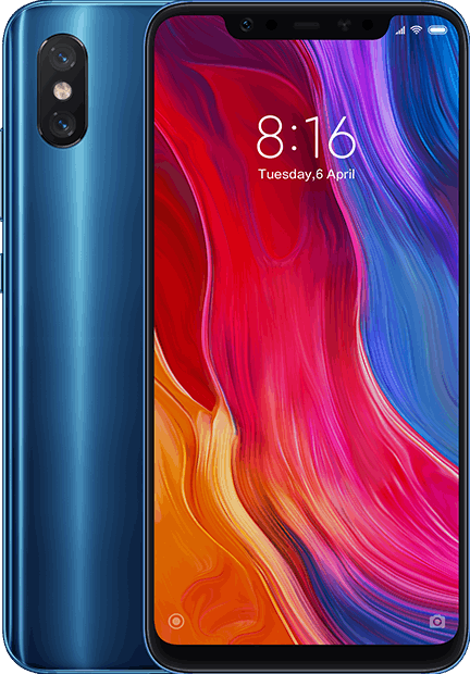 Xiaomi Mi 8 64 GB / blauw / (dualsim)