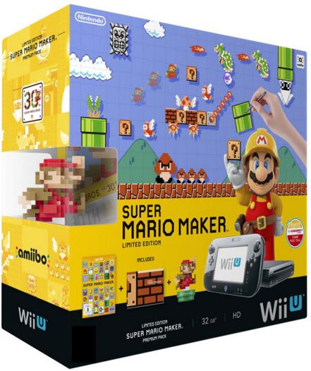 Nintendo Wii U zwart / Super Mario Maker