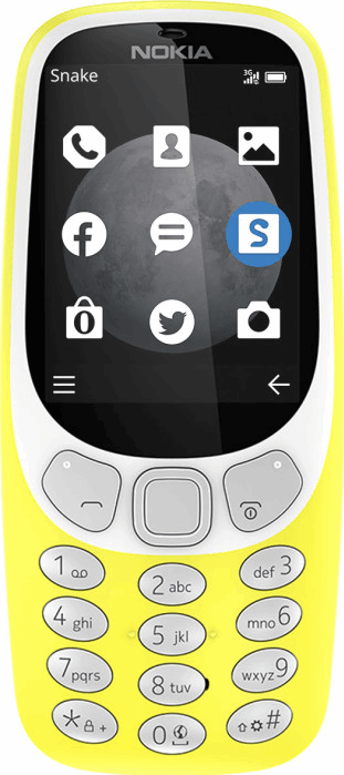 Nokia 3310 geel / (dualsim)