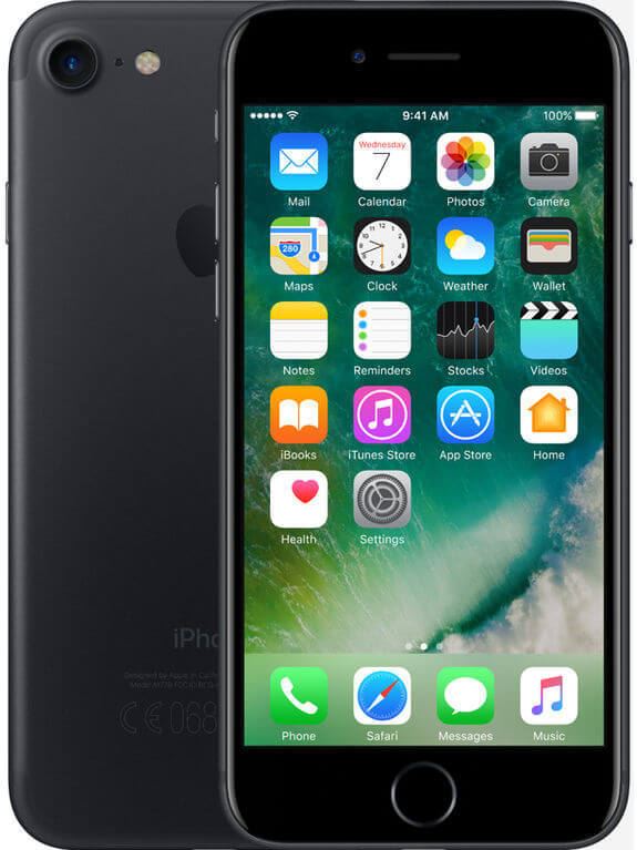 Apple iPhone 7 128 GB / zwart / refurbished