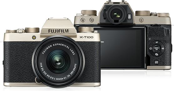 Fujifilm X T100 + XC 15-45mm F/3.5-5.6 OIS PZ goud