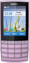 Nokia X3 Touch and Type lilac paars