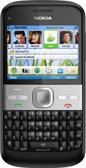 Nokia E5-00 zwart