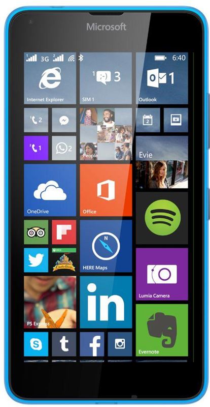 Microsoft Lumia 640 Dual-SIM 8 GB / blauw / (dualsim)