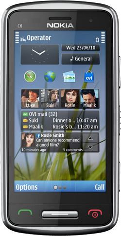 Nokia C6-01 zilver