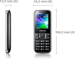 Samsung E1230 zwart