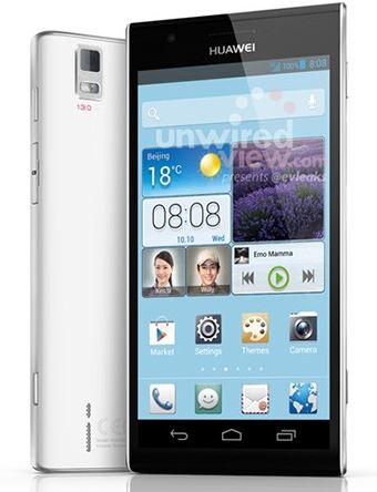 Huawei Ascend P2 16 GB / zwart, wit