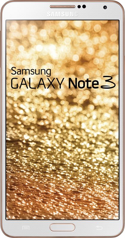 Samsung Galaxy Note 3 wit, goud