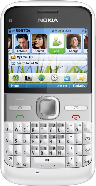 Nokia E5-00 wit