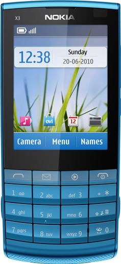 Nokia X3-02 blauw