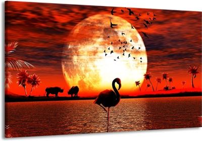 PURE LIVING Schilderij glas Elephant 50x125 cm kopen bij HORNBACH
