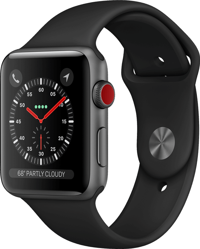 Apple Watch Series 3 zwart / M|L