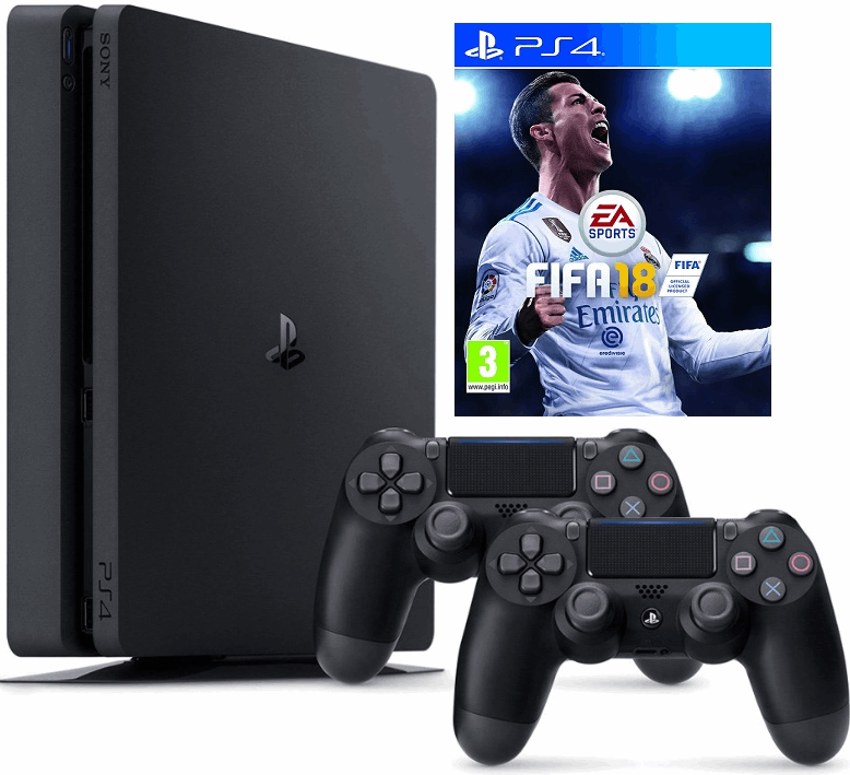 Sony PlayStation 4 Slim 1TB / zwart / FIFA 18