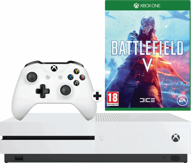 Microsoft Xbox One S 1TB / wit / Battlefield V