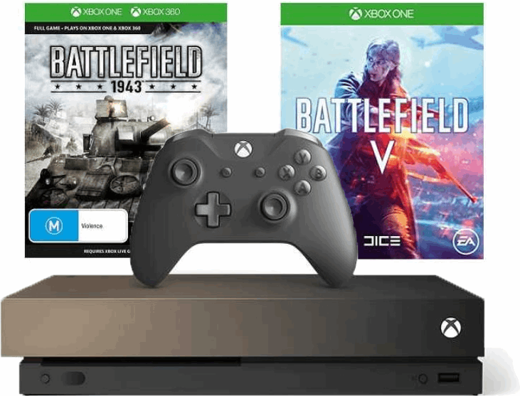 Microsoft Xbox One X 1TB / zwart / Battlefield V Deluxe Edition, Battlefield 1943