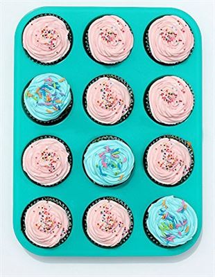Audrey Trading Muffinbakvorm Bakvorm Cupcake Bakvorm Muffinvorm Cupcake Vormpjes Muffin Cupcake Non Stick 12 Lichtblauw bakvorm | Kieskeurig.be | je kiezen