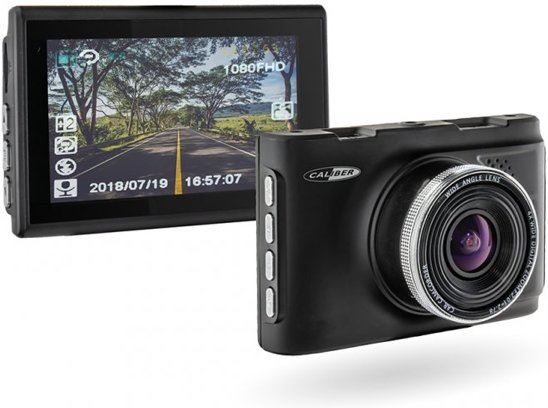 Caliber DVR210A Dashcam met 3.0MP camera 3 kleuren scherm oplaadbare accu G sensor en GPS