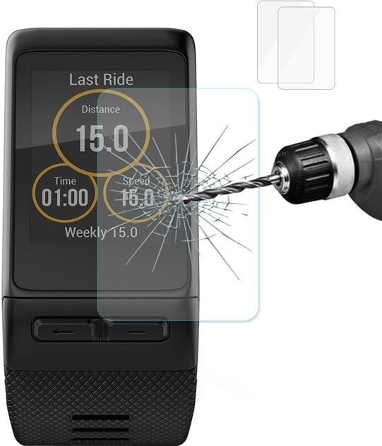 - 2 PC s ENKAY Hat-Prins voor Garmin Vivoactive HR Smart Watch 0.2mm 9H oppervlaktehardheid 2.15D explosieveilige getemperd glas scherm Film