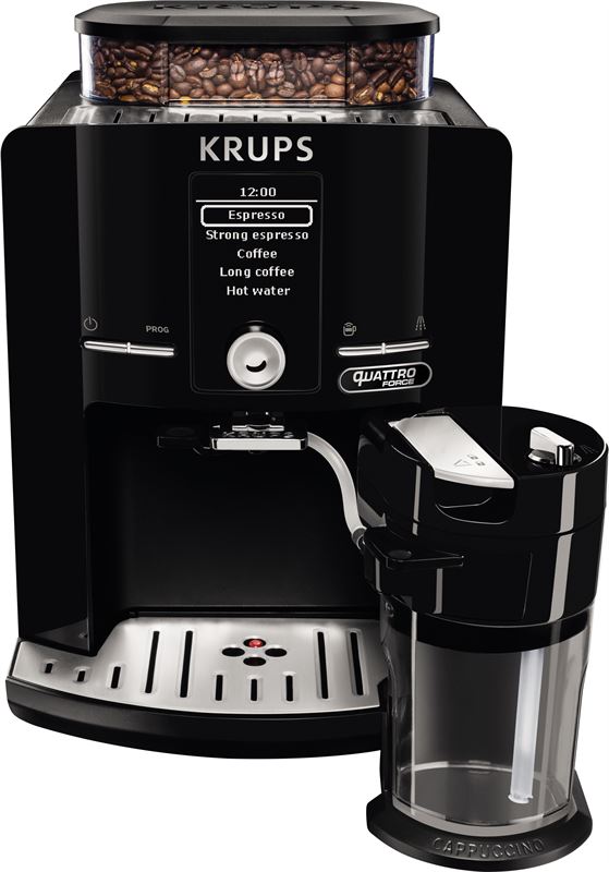 Krups Volautomatische espressomachine One-Touch-Cappuccino Latt'Espress Zwart EA82F8 zwart