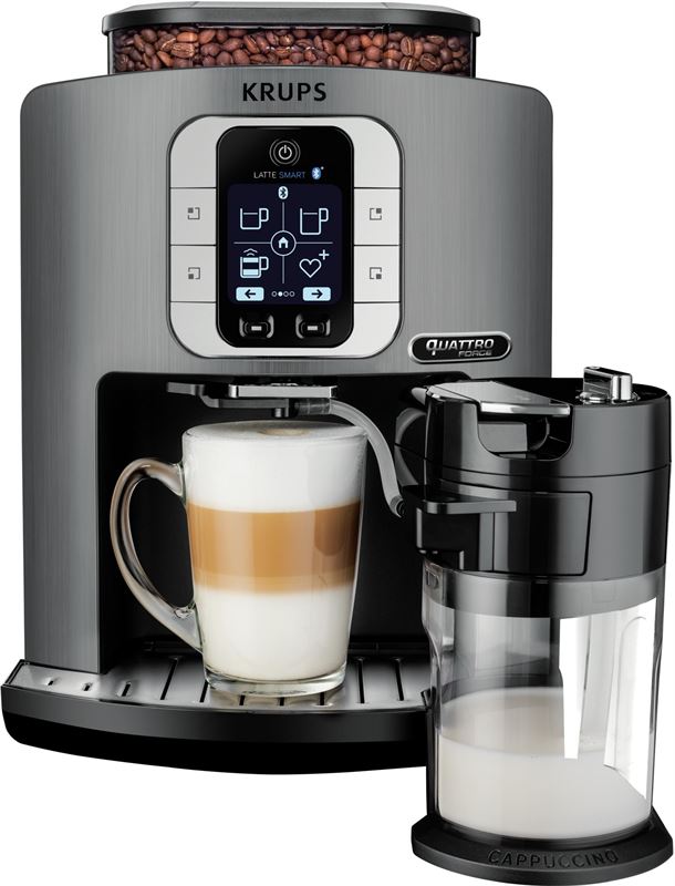 Krups Volautomatische espressomachine One-Touch-Cappuccino Latte Smart EA860E zilver
